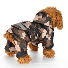 manufacturer customized pet rain coat polyester camouflage dog jacket waterproof